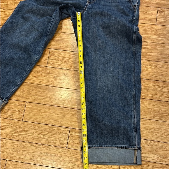 American Eagle Stovepipe Stretch Women's Normcore Blue Denim Overalls Women’s L - Picture 9 of 10